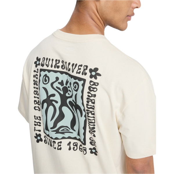 2026 Quiksilver Mens Serenity Splash T-Shirt EQYZT08300 - Bone White